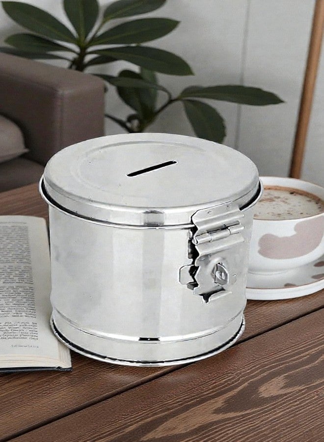 Standify® 1000ML Med Money Bank_A Stainless Steel Money Box Heavy Duty Bachat Gulak for Kids & Adults Unbreakable Piggy Bank. - Image 3
